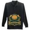 Long Sleeve Silk Touch Polo with Pocket Thumbnail