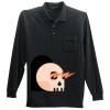 Long Sleeve Silk Touch Polo with Pocket Thumbnail