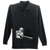Long Sleeve Silk Touch Polo with Pocket Thumbnail
