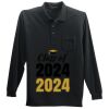 Long Sleeve Silk Touch Polo with Pocket Thumbnail