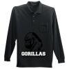 Long Sleeve Silk Touch Polo with Pocket Thumbnail