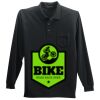 Long Sleeve Silk Touch Polo with Pocket Thumbnail