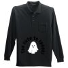 Long Sleeve Silk Touch Polo with Pocket Thumbnail