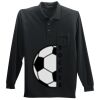Long Sleeve Silk Touch Polo with Pocket Thumbnail