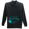 Long Sleeve Silk Touch Polo with Pocket Thumbnail