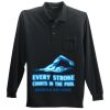 Long Sleeve Silk Touch Polo with Pocket Thumbnail